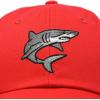 imageDALIX Shark Hat Embroidered Baseball Cap Great WhiteRed