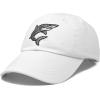imageDALIX Shark Hat Embroidered Baseball Cap Great WhiteWhite