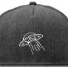 imageDALIX UFO Snapback Flat Bill Baseball Hat Embroidered Cap MensDark Gray