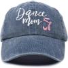 imageDALIX Dance Mom Hat Support Daughter Embroidered Cotton CapWashed Navy Blue