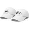 imageDALIX Mr and Mrs Baseball Cap Bride Groom Matching Hats Couples SetWhite