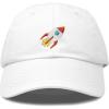 imageDALIX Rocket Hat Space Dad Caps Embroidered Custom Cap Cotton Hats NASAWhite
