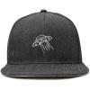 imageDALIX UFO Snapback Flat Bill Baseball Hat Embroidered Cap MensDark Gray