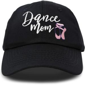 imageDALIX Dance Mom Hat Support Daughter Embroidered Cotton CapBlack