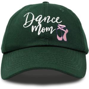 imageDALIX Dance Mom Hat Support Daughter Embroidered Cotton CapDark Green
