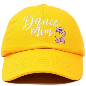 imageDALIX Dance Mom Hat Support Daughter Embroidered Cotton CapGold
