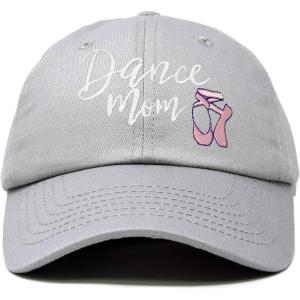 imageDALIX Dance Mom Hat Support Daughter Embroidered Cotton CapGray