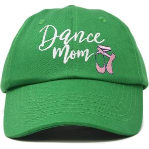 imageDALIX Dance Mom Hat Support Daughter Embroidered Cotton CapKelly Green