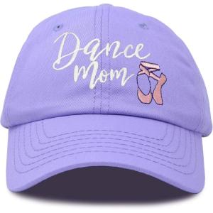 imageDALIX Dance Mom Hat Support Daughter Embroidered Cotton CapLavender