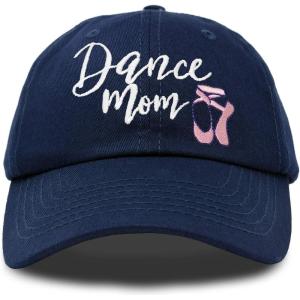 imageDALIX Dance Mom Hat Support Daughter Embroidered Cotton CapNavy Blue
