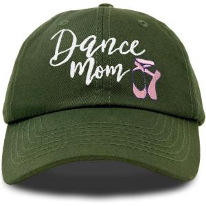 imageDALIX Dance Mom Hat Support Daughter Embroidered Cotton CapOlive