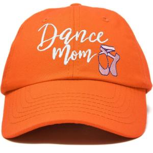 imageDALIX Dance Mom Hat Support Daughter Embroidered Cotton CapOrange