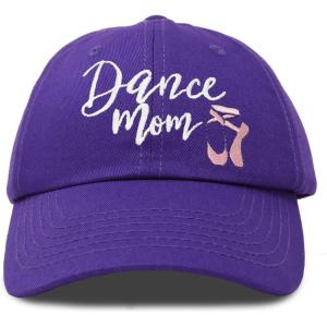 imageDALIX Dance Mom Hat Support Daughter Embroidered Cotton CapPurple