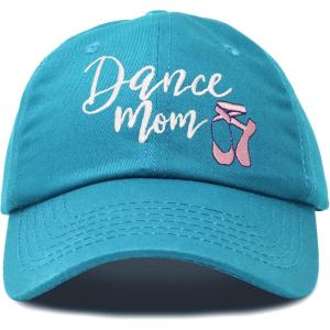 imageDALIX Dance Mom Hat Support Daughter Embroidered Cotton CapTeal