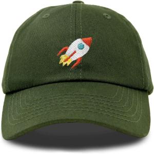 imageDALIX Rocket Hat Space Dad Caps Embroidered Custom Cap Cotton Hats NASAOlive