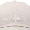 imageDALIX Aunt Life Embroidered Dad Hat Cotton Baseball Cap WomensBeige