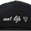imageDALIX Aunt Life Embroidered Dad Hat Cotton Baseball Cap WomensBlack