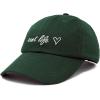 imageDALIX Aunt Life Embroidered Dad Hat Cotton Baseball Cap WomensDark Green