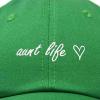 imageDALIX Aunt Life Embroidered Dad Hat Cotton Baseball Cap WomensKelly Green