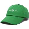imageDALIX Aunt Life Embroidered Dad Hat Cotton Baseball Cap WomensKelly Green