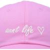 imageDALIX Aunt Life Embroidered Dad Hat Cotton Baseball Cap WomensLight Pink