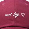 imageDALIX Aunt Life Embroidered Dad Hat Cotton Baseball Cap WomensMaroon