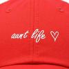 imageDALIX Aunt Life Embroidered Dad Hat Cotton Baseball Cap WomensRed