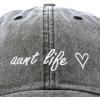 imageDALIX Aunt Life Embroidered Dad Hat Cotton Baseball Cap WomensWashed Black