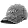 imageDALIX Aunt Life Embroidered Dad Hat Cotton Baseball Cap WomensWashed Black