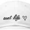 imageDALIX Aunt Life Embroidered Dad Hat Cotton Baseball Cap WomensWhite