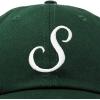 imageDALIX Initial Hat Letter S Womens Baseball Cap Monogram Cursive EmbroiderDark Green