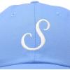 imageDALIX Initial Hat Letter S Womens Baseball Cap Monogram Cursive EmbroiderLight Blue