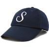 imageDALIX Initial Hat Letter S Womens Baseball Cap Monogram Cursive EmbroiderNavy Blue