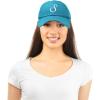 imageDALIX Initial Hat Letter S Womens Baseball Cap Monogram Cursive EmbroiderTeal