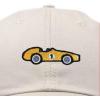 imageDALIX Race Car Embroidered Dad Cap Classic Cotton Baseball Hat MensBeige