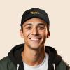 imageDALIX Race Car Embroidered Dad Cap Classic Cotton Baseball Hat MensBlack