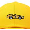 imageDALIX Race Car Embroidered Dad Cap Classic Cotton Baseball Hat MensGold