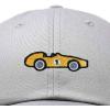 imageDALIX Race Car Embroidered Dad Cap Classic Cotton Baseball Hat MensGray