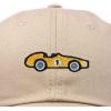 imageDALIX Race Car Embroidered Dad Cap Classic Cotton Baseball Hat MensKhaki