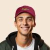 imageDALIX Race Car Embroidered Dad Cap Classic Cotton Baseball Hat MensMaroon