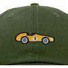 imageDALIX Race Car Embroidered Dad Cap Classic Cotton Baseball Hat MensOlive
