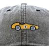 imageDALIX Race Car Embroidered Dad Cap Classic Cotton Baseball Hat MensWashed Black