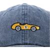 imageDALIX Race Car Embroidered Dad Cap Classic Cotton Baseball Hat MensWashed Navy Blue