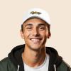 imageDALIX Race Car Embroidered Dad Cap Classic Cotton Baseball Hat MensWhite