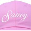 imageDALIX Womens Hats Baseball Caps Dad Hat Embroidered Saucy AdjustableLight Pink