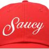 imageDALIX Womens Hats Baseball Caps Dad Hat Embroidered Saucy AdjustableRed