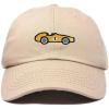 imageDALIX Race Car Embroidered Dad Cap Classic Cotton Baseball Hat MensKhaki