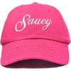 imageDALIX Womens Hats Baseball Caps Dad Hat Embroidered Saucy AdjustableHot Pink