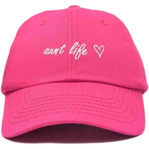 imageDALIX Aunt Life Embroidered Dad Hat Cotton Baseball Cap WomensHot Pink