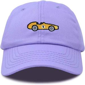 imageDALIX Race Car Embroidered Dad Cap Classic Cotton Baseball Hat MensLavender